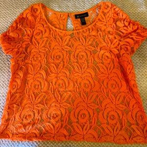 INC International Concepts Blouse, embellished T and matching BoHo print skirt.